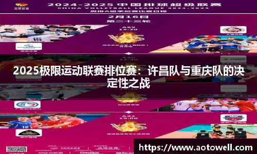 2025极限运动联赛排位赛：许昌队与重庆队的决定性之战