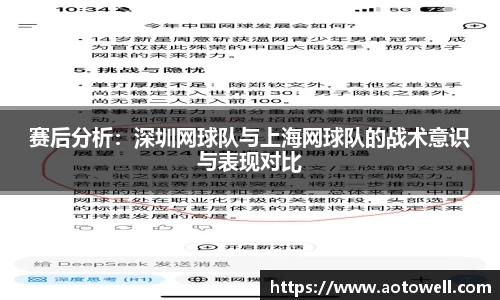 赛后分析：深圳网球队与上海网球队的战术意识与表现对比